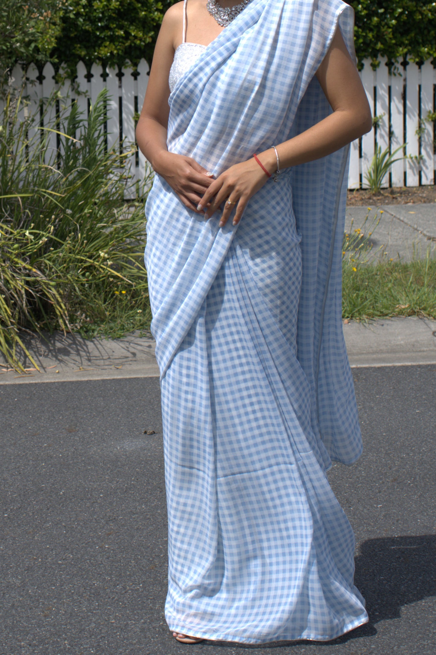 Dreamy Check Saree