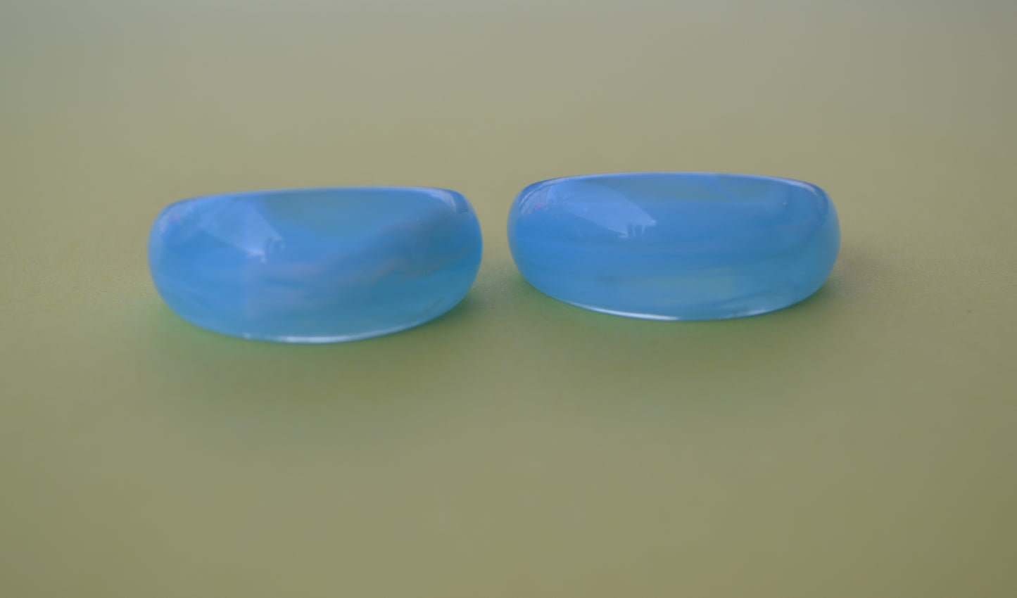 Blue Sky Bubble Hoop Earrings