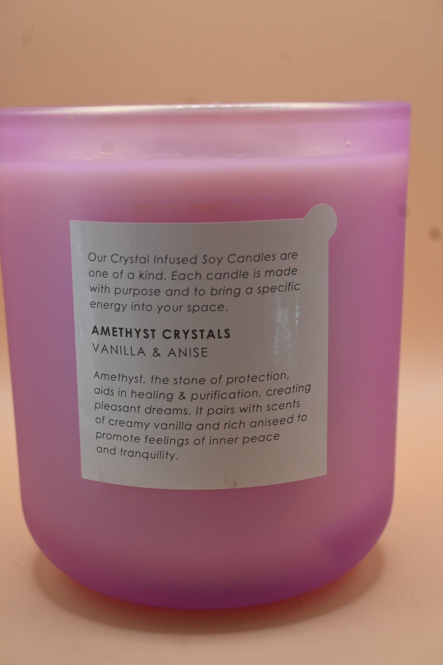 Candle to Dream - Amethyst Soy Candle with Vanilla & Anise