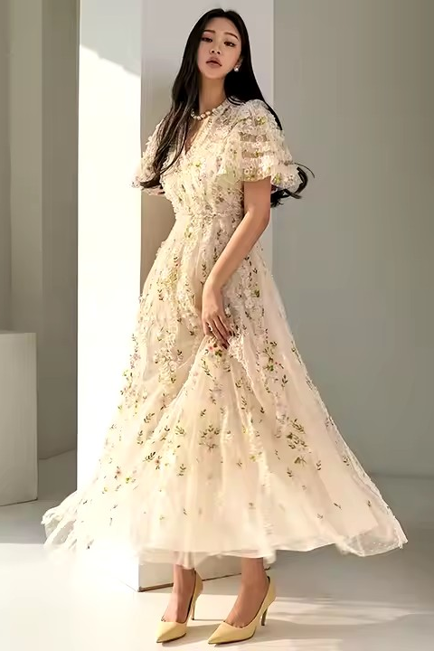 Garden White dress