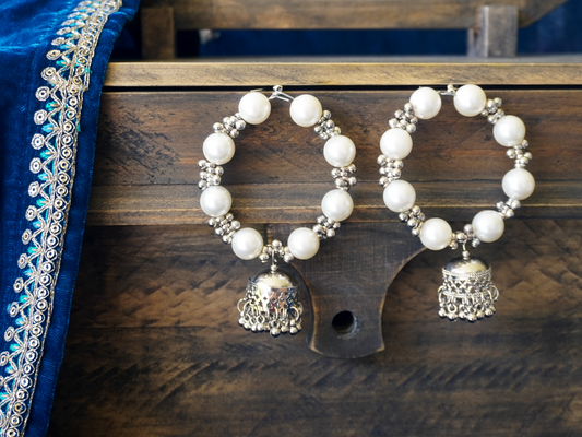 White Pearl Earrings