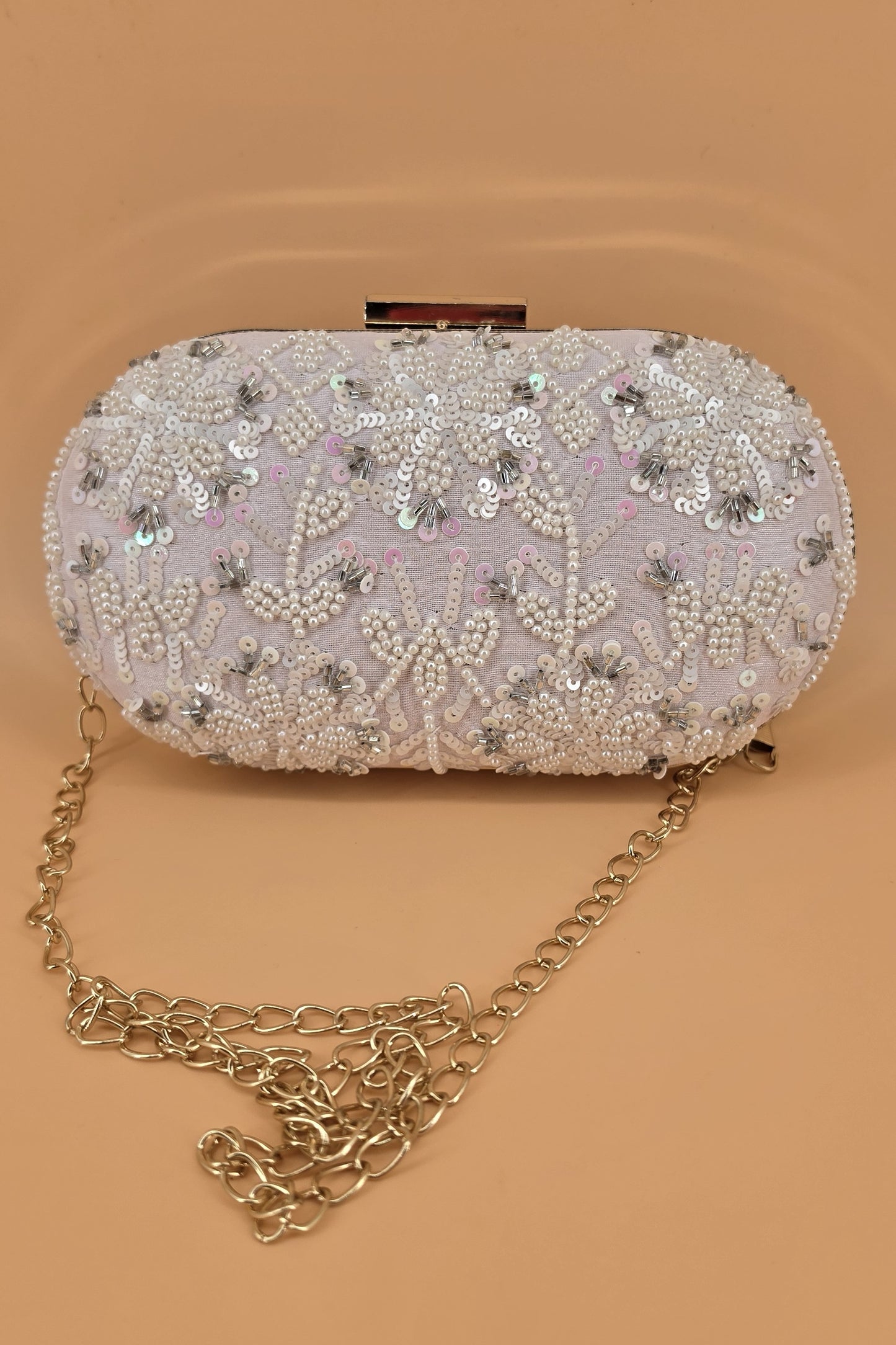 Ivory Blossom Clutch