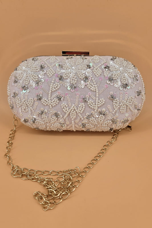 Ivory Blossom Clutch