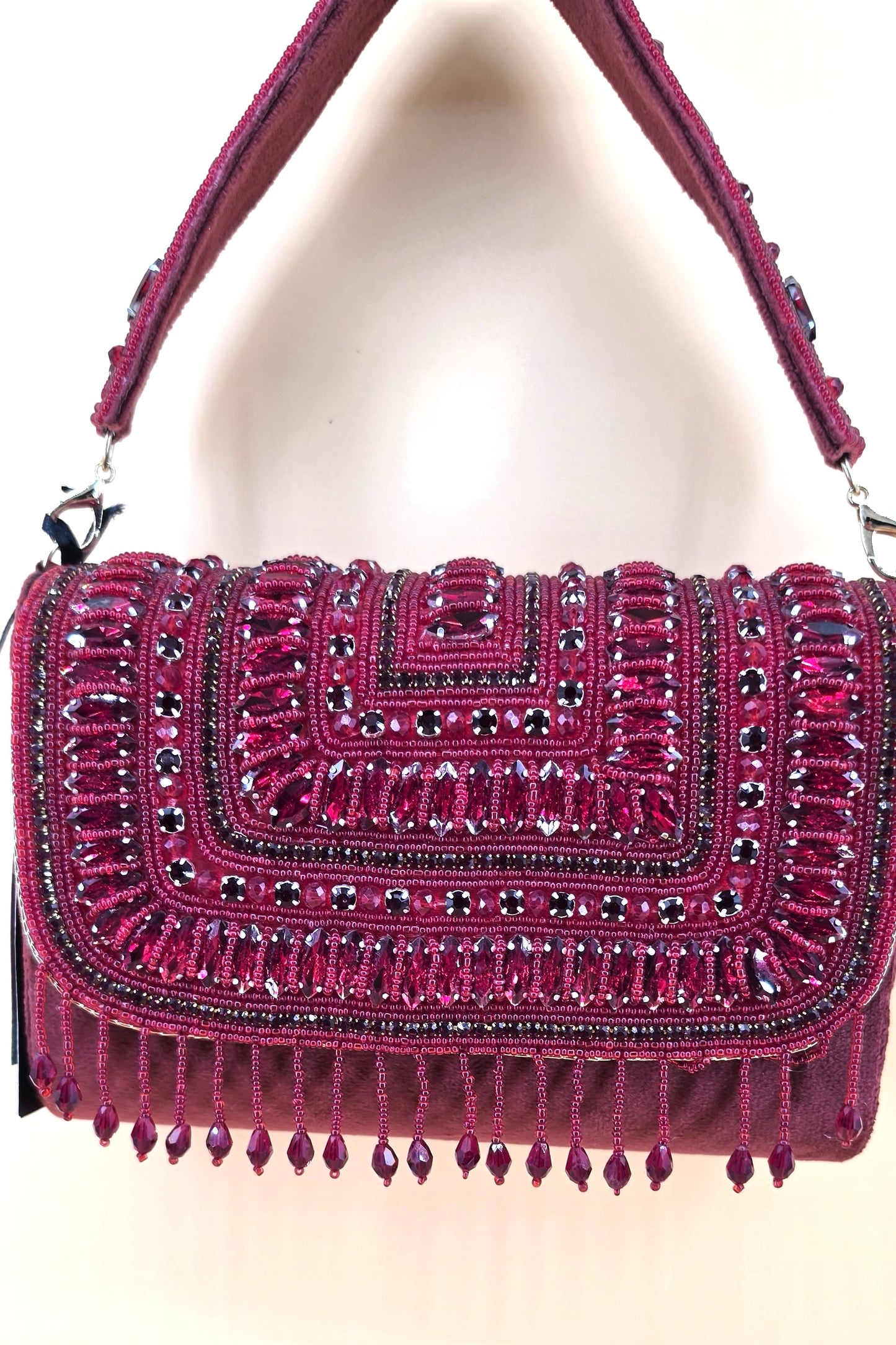 Crystal Elegance Satchel - Rose