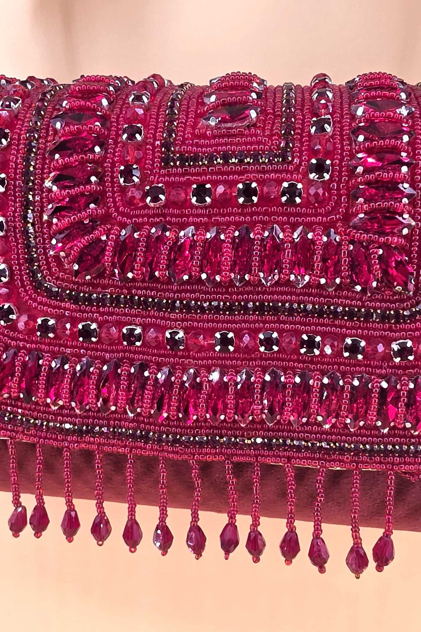 Crystal Elegance Satchel - Rose