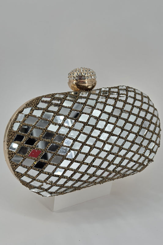 Silver golden Mirror Bag