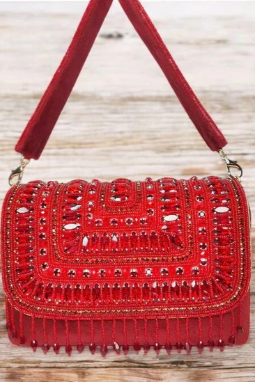 Crystal Elegance Satchel - Rose