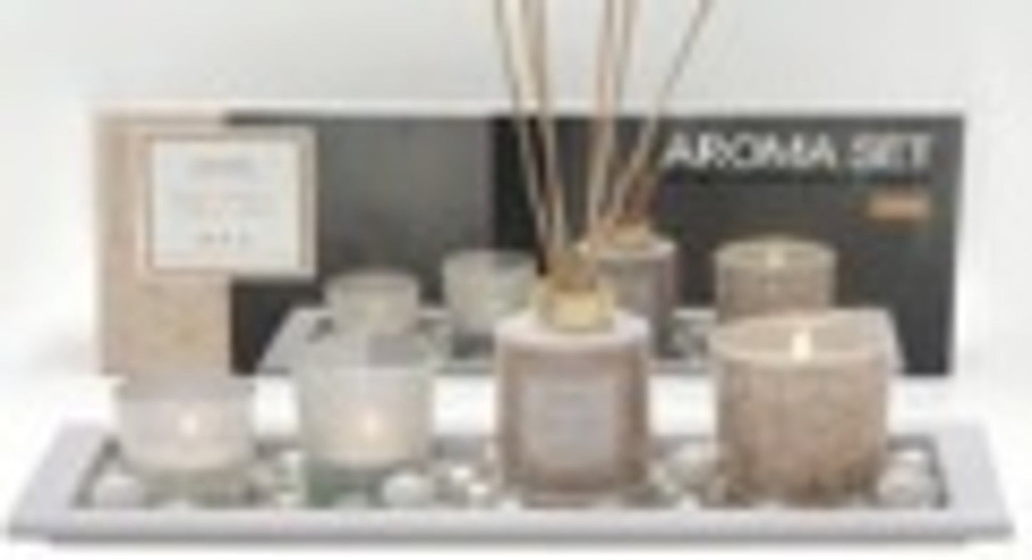 Brown/Black Aromatherapy Candle and Diffuser Set