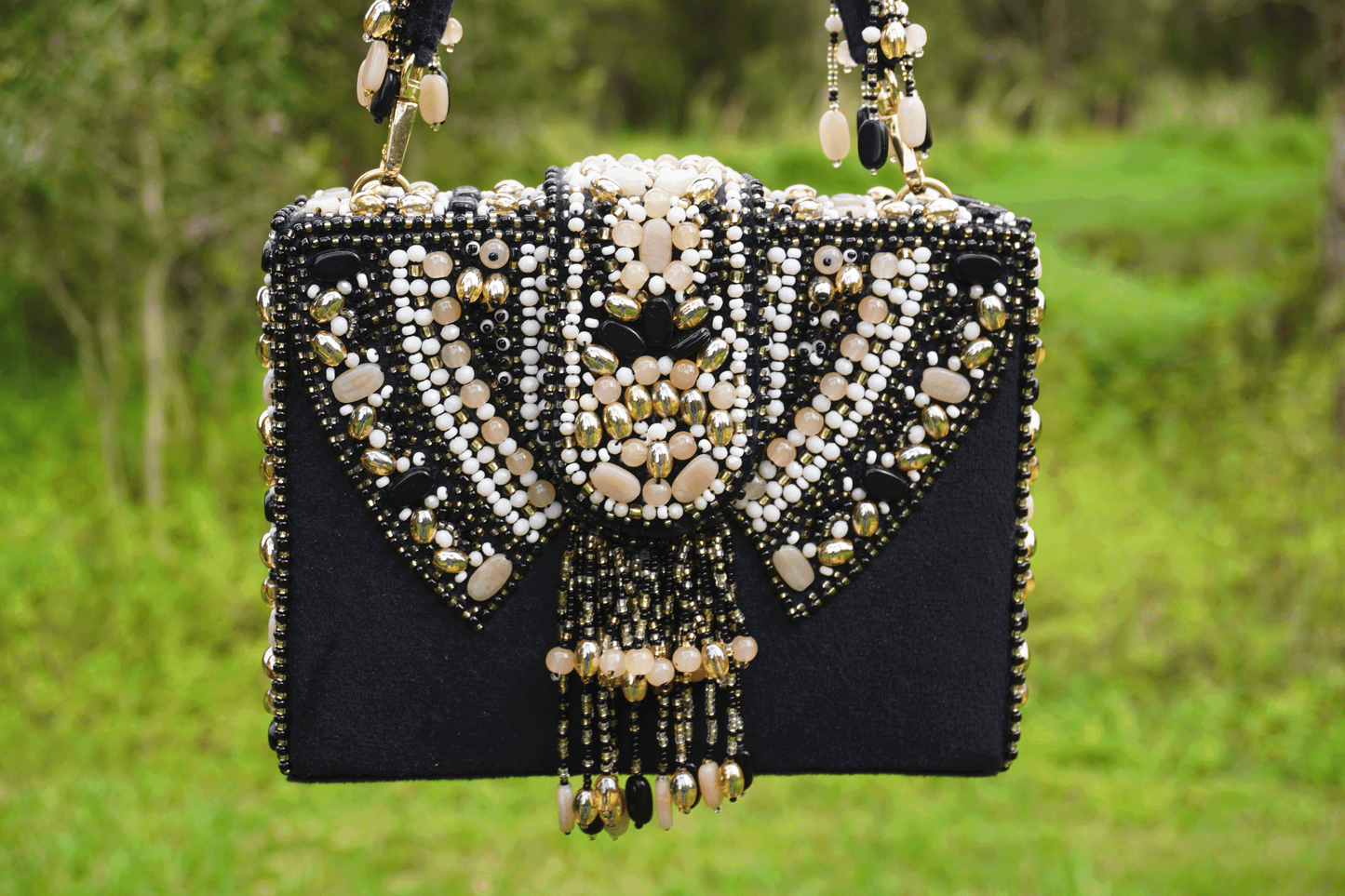 Beaded Bag - Black