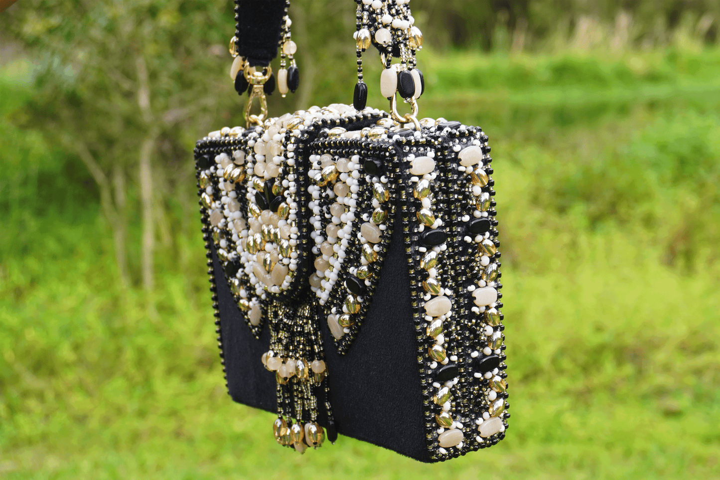 Beaded Bag - Black