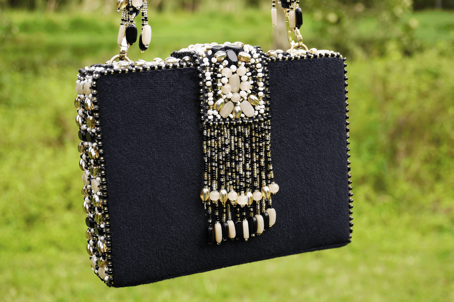 Beaded Bag - Black