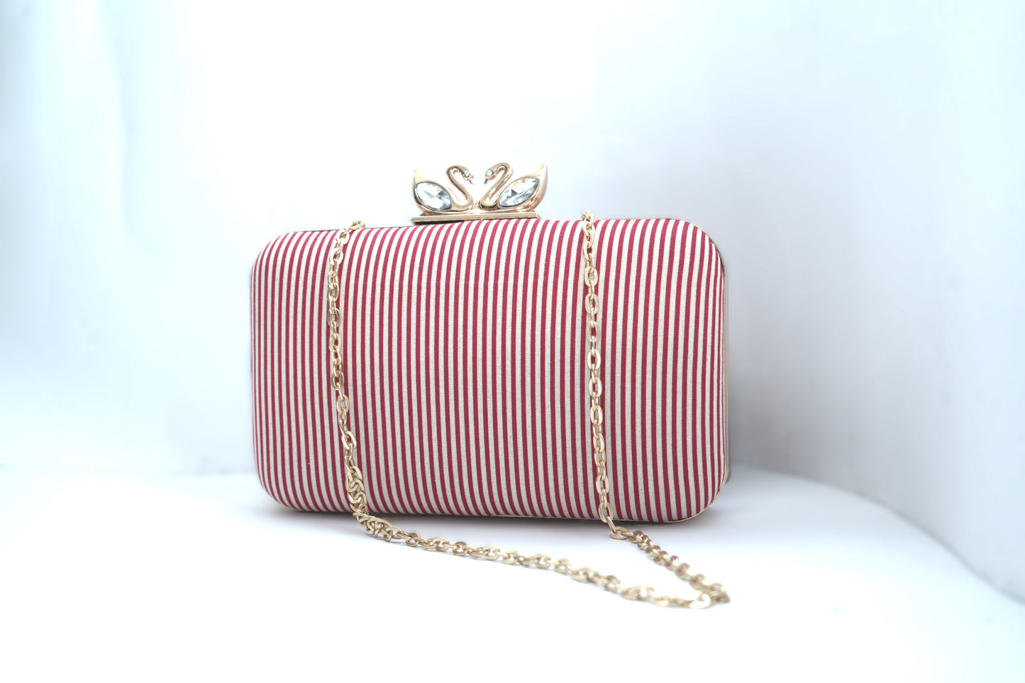 Striped valentine Red Swan Bag