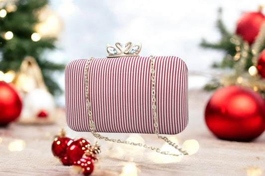 Striped valentine Red Swan Bag