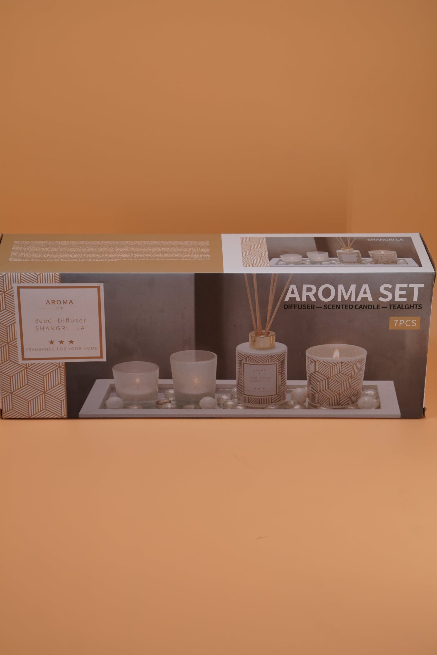 Brown/Black Aromatherapy Candle and Diffuser Set