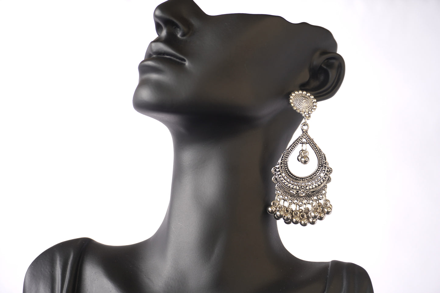 Oxidised Classic Drop Earrings