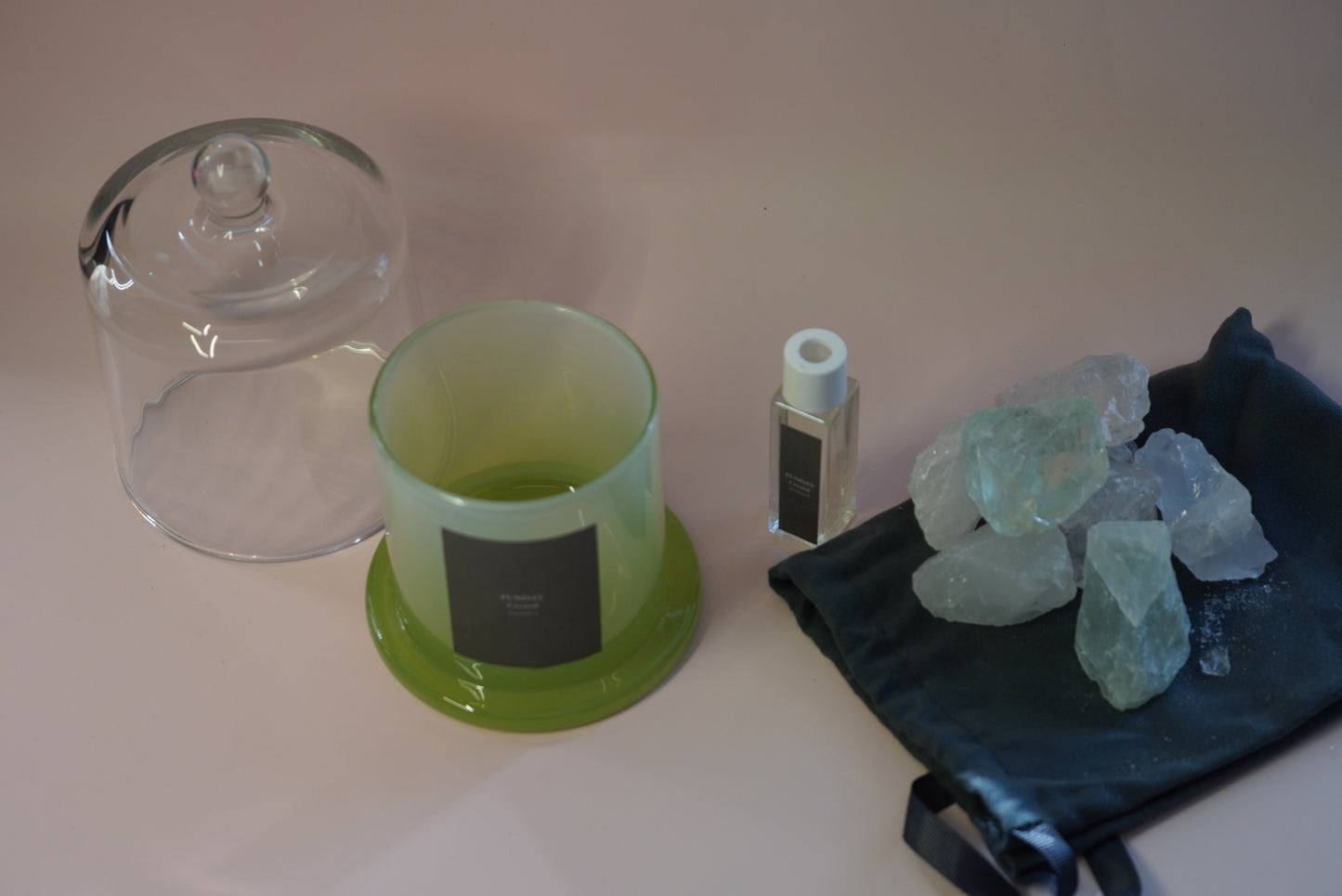 FUNDAY Crystal Aromatherapy Set- Green