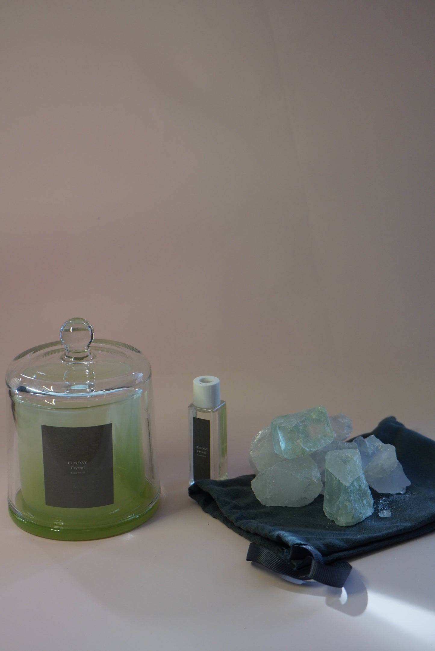 FUNDAY Crystal Aromatherapy Set- Green