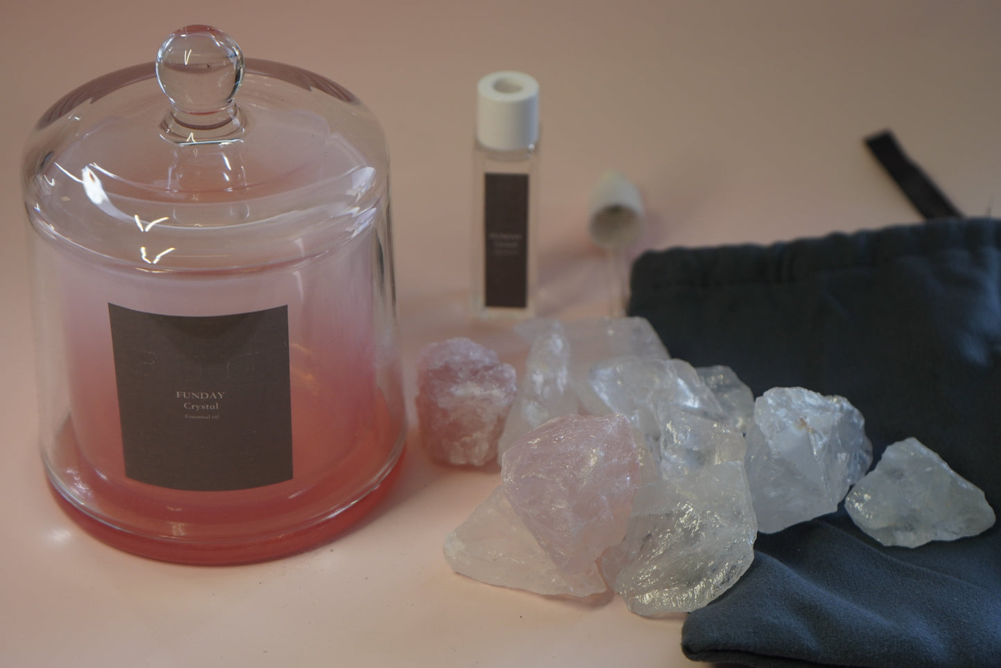 FUNDAY Crystal Aromatherapy Set – Pink