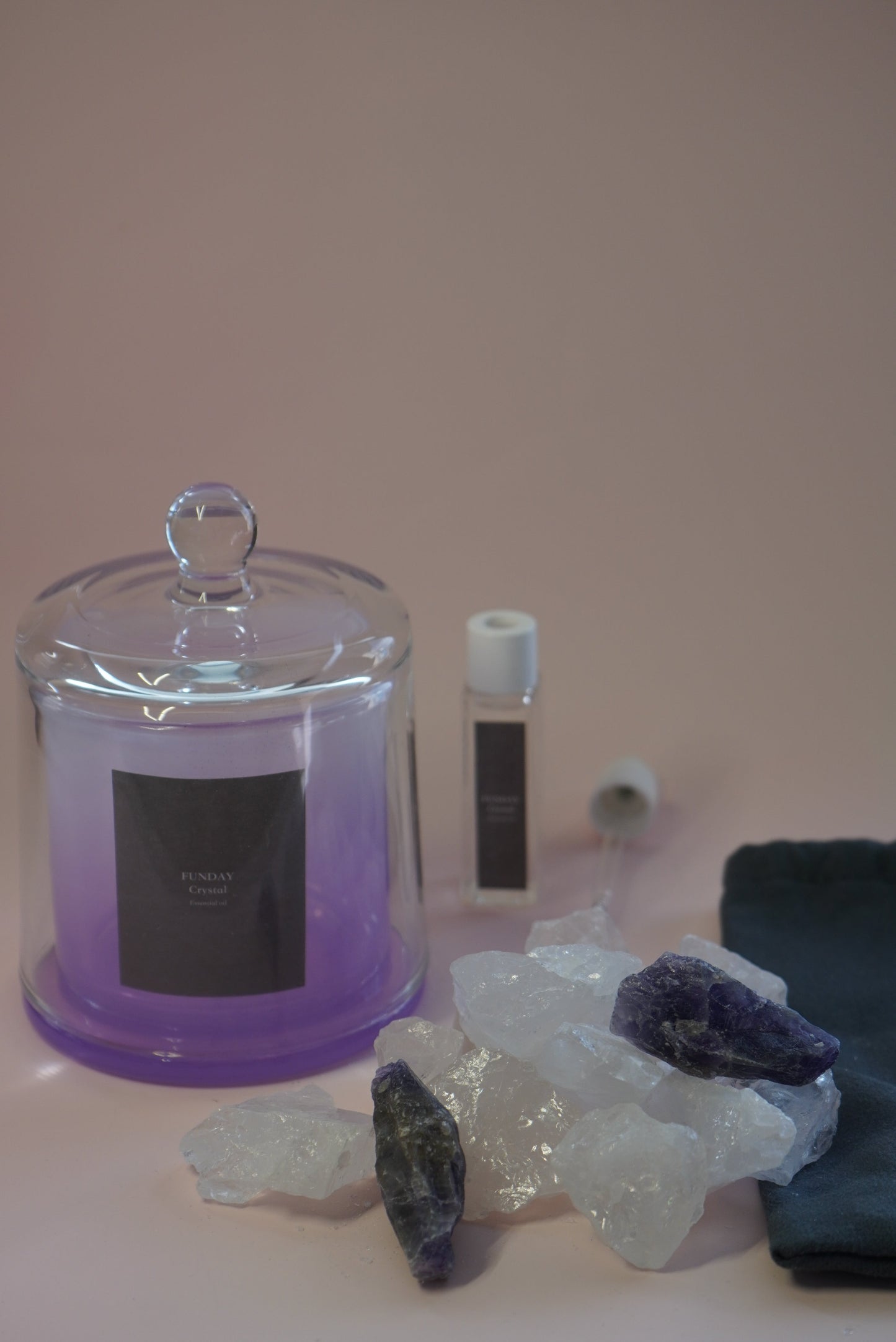 FUNDAY Crystal Aromatherapy Set – Purple