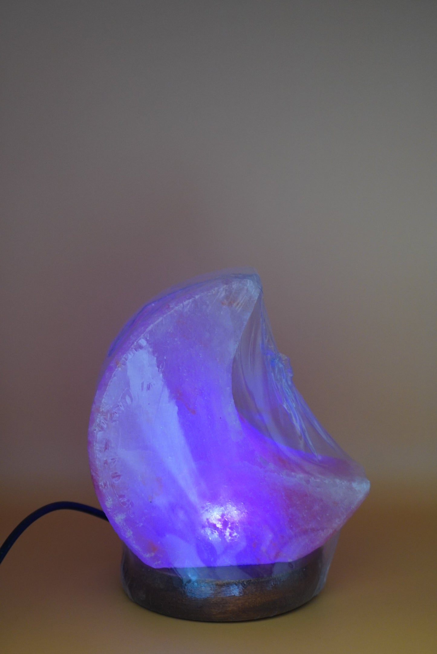 Moon-Shaped Himalayan Salt Lamp