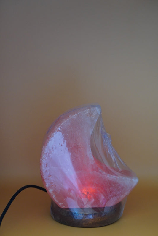 Moon-Shaped Himalayan Salt Lamp