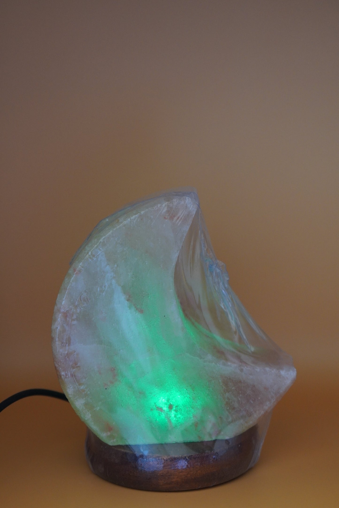 Moon-Shaped Himalayan Salt Lamp