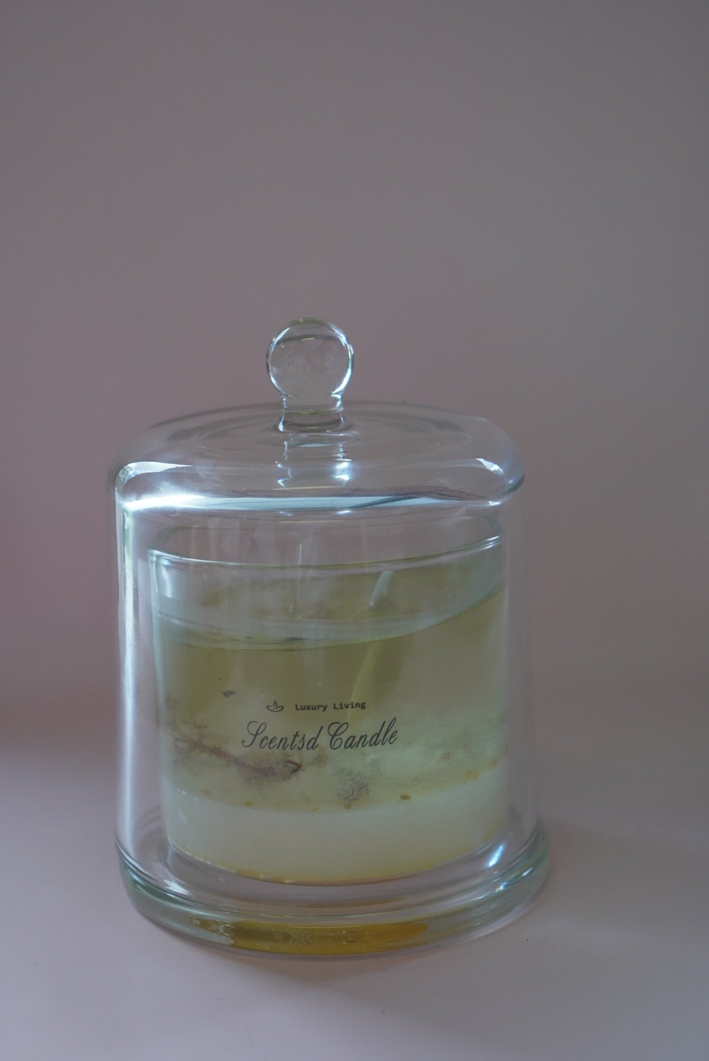 Beach Scented Candle with Glass Lid – Aromatic & Elegant
