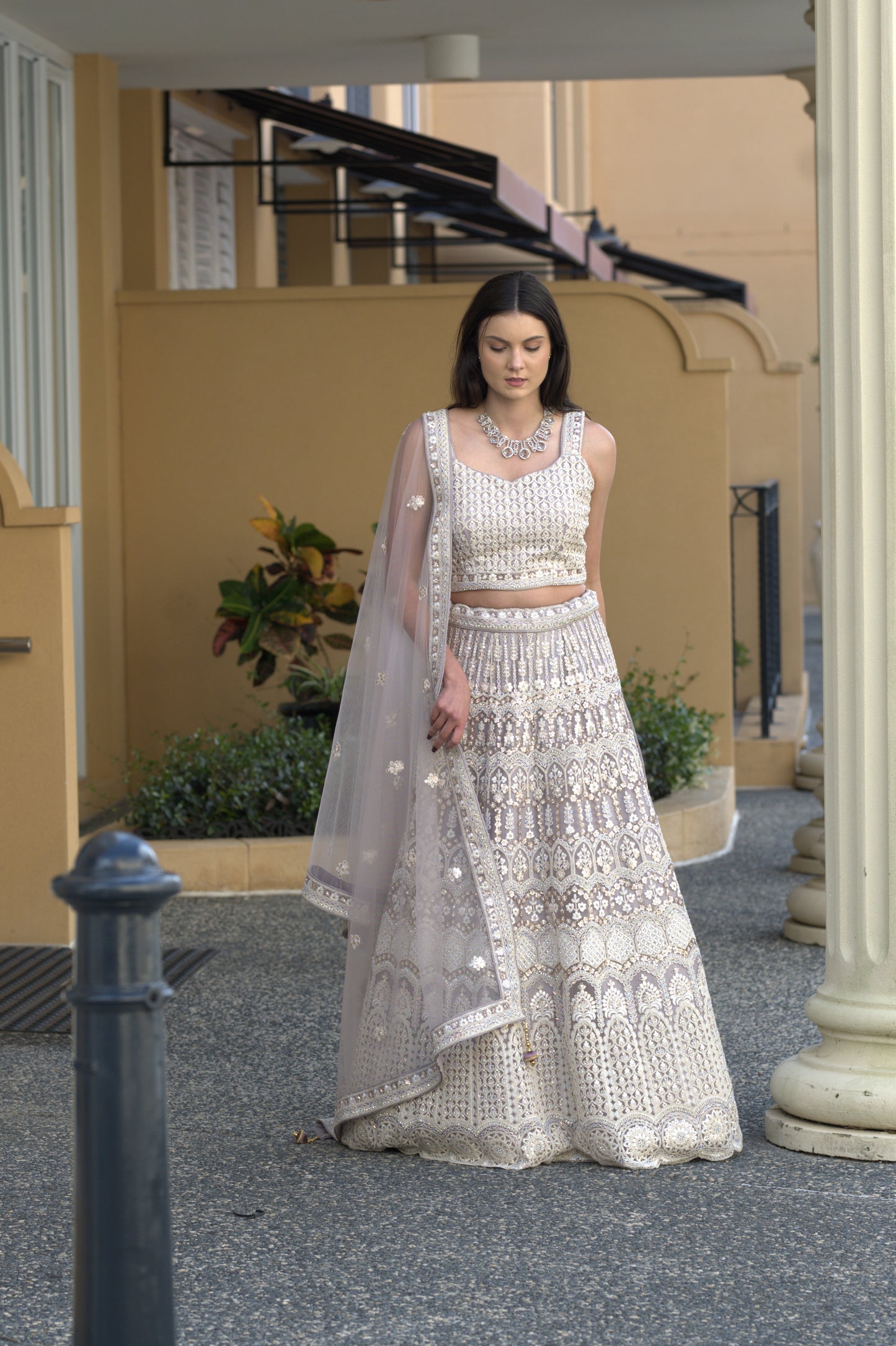 Embroidered Lehenga Set - Lavender