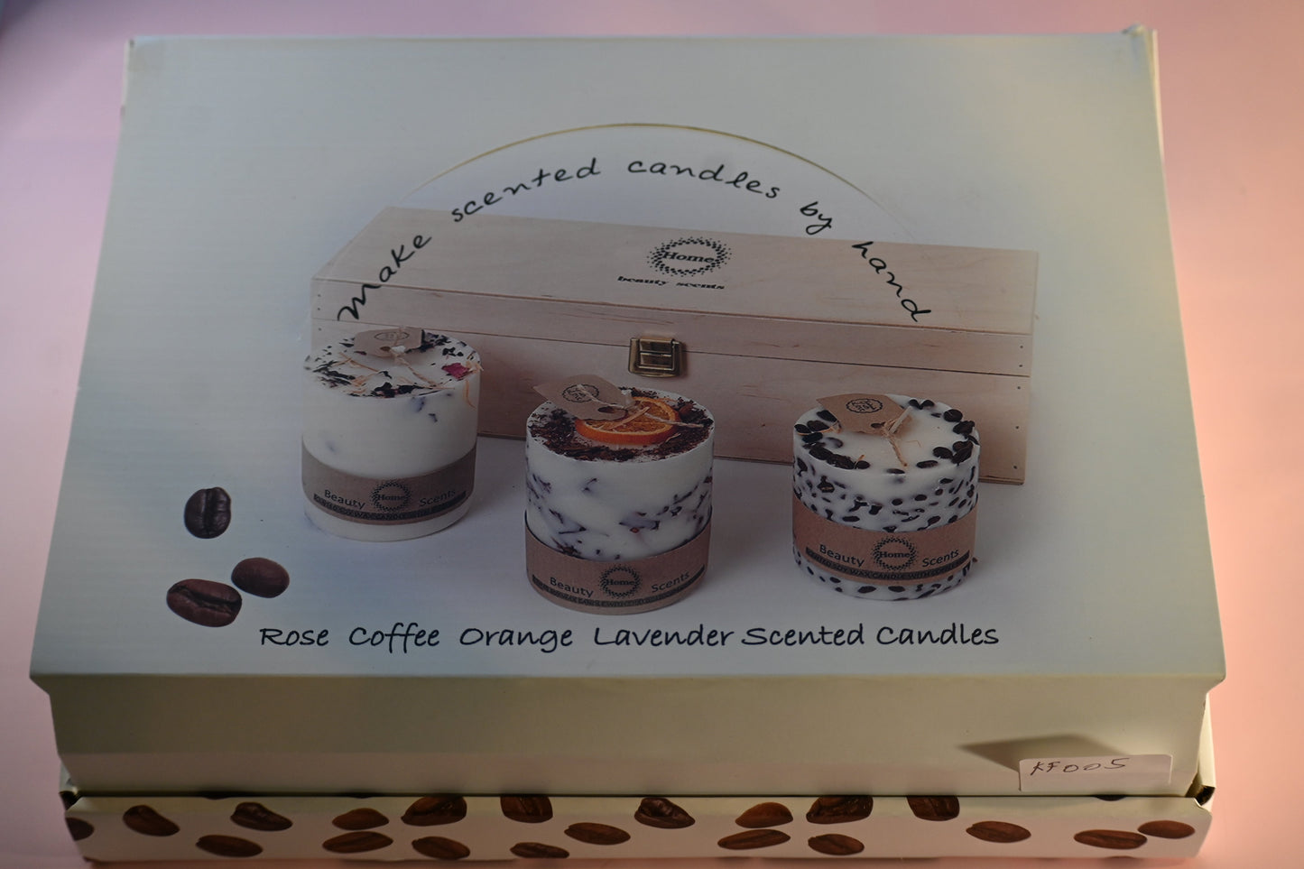 Handcrafted Soybean Scented Candles with Coffee Chunks- 7*7*7.5