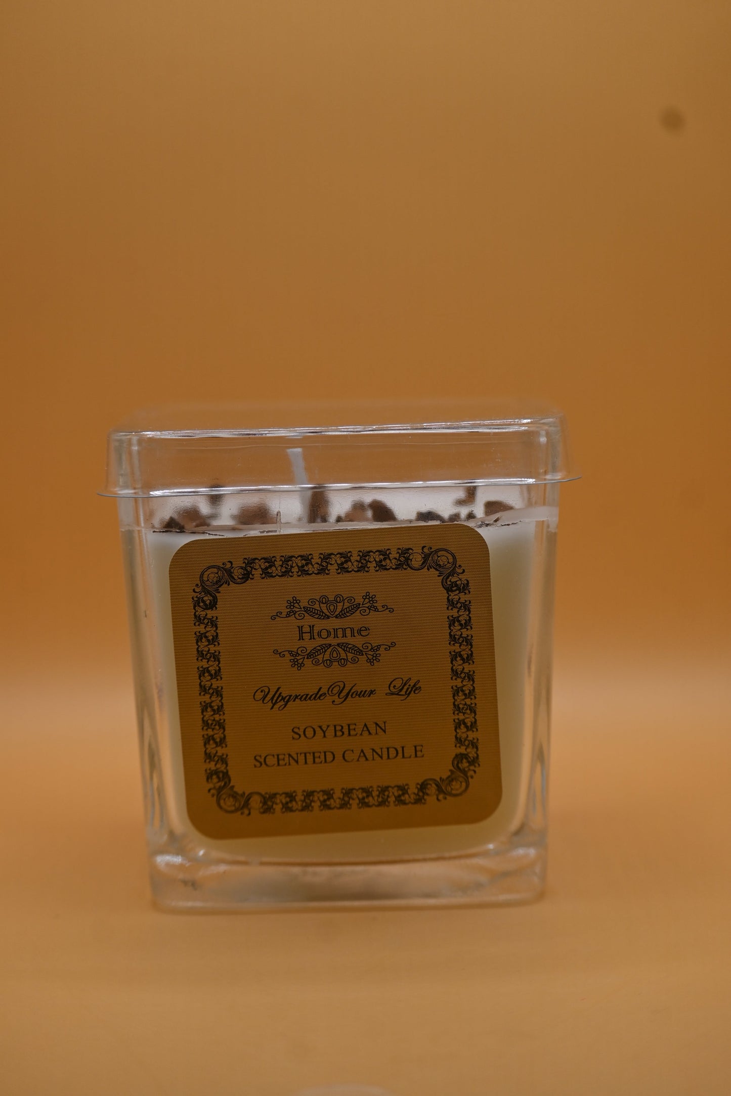 Handcrafted Soybean Scented Candles with Coffee Chunks- 7*7*7.5