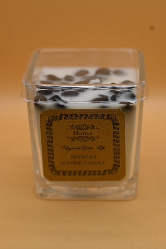 Premium Soybean Scented Candles with Coffee Beans- 7*7*7.5-