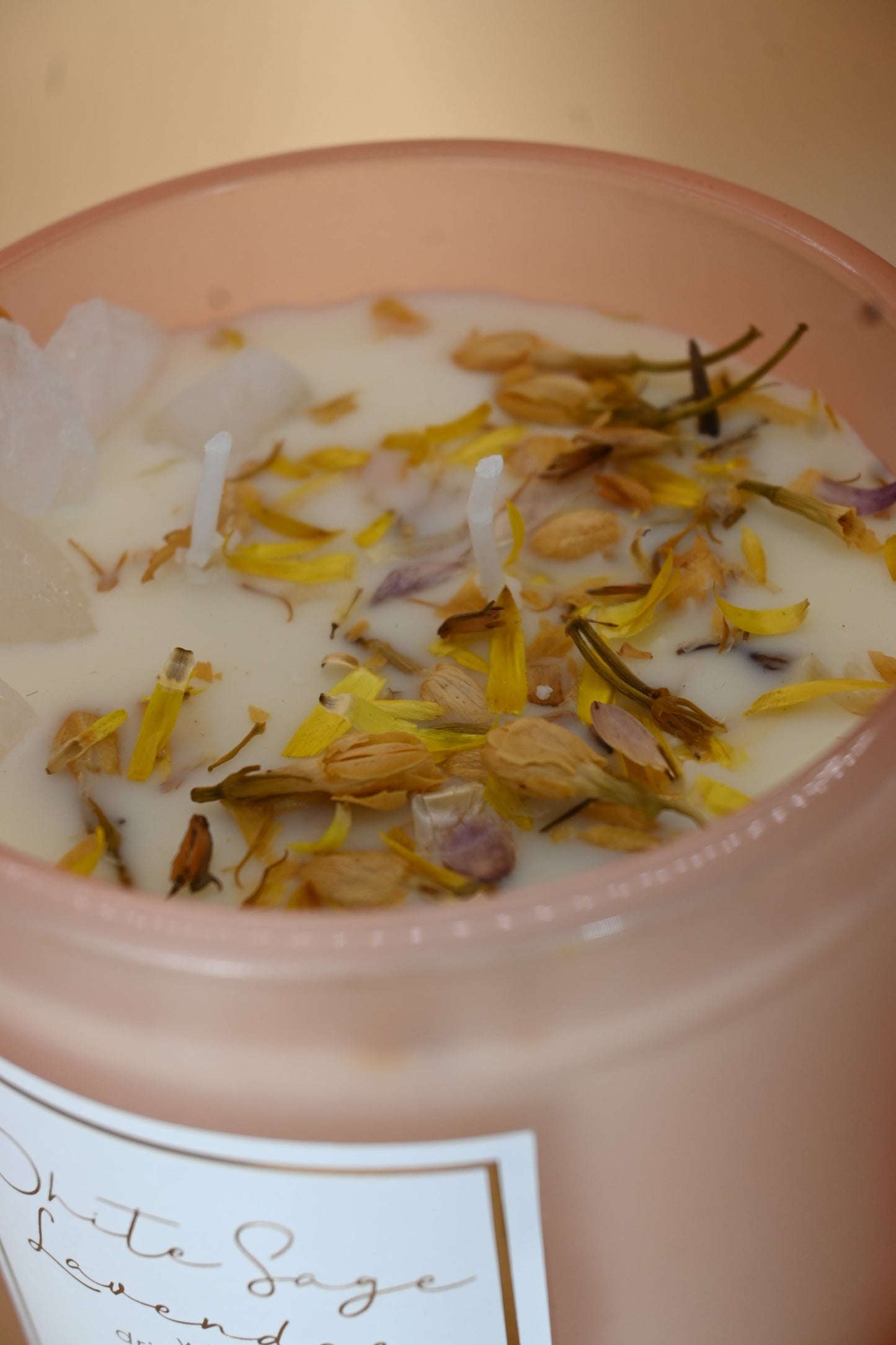 White Sage & Lavender Scented Candle