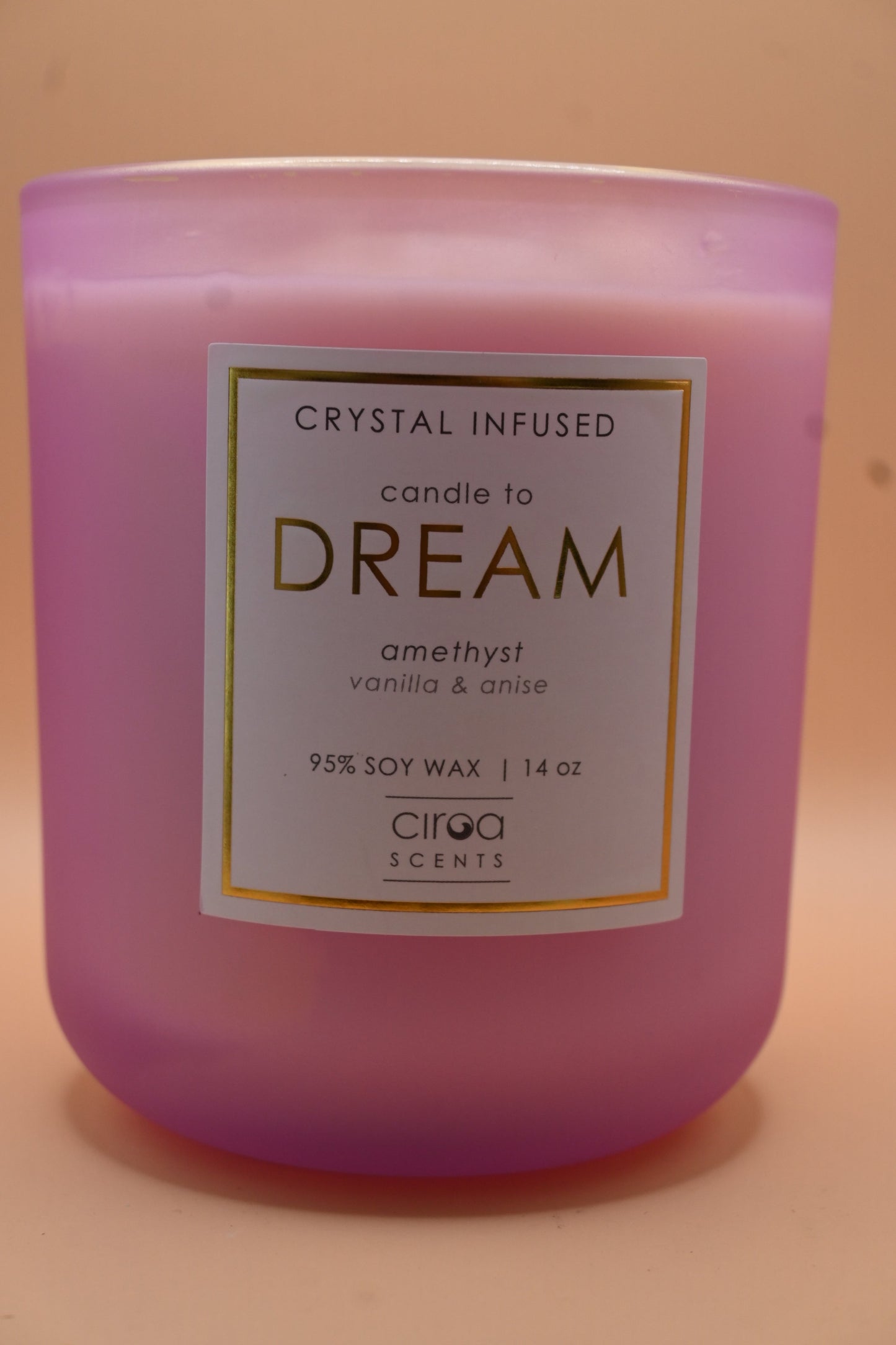 Candle to Dream - Amethyst Soy Candle with Vanilla & Anise