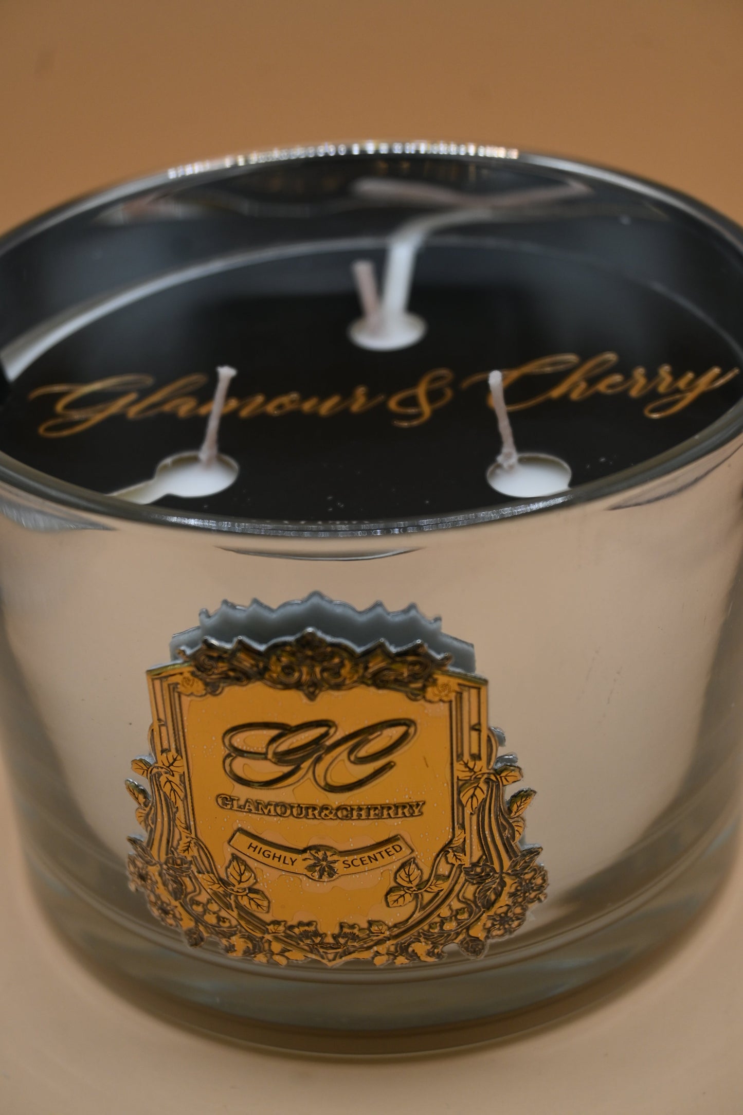 330G Gold Standard Silver Cup Candle In Box- 2 scents