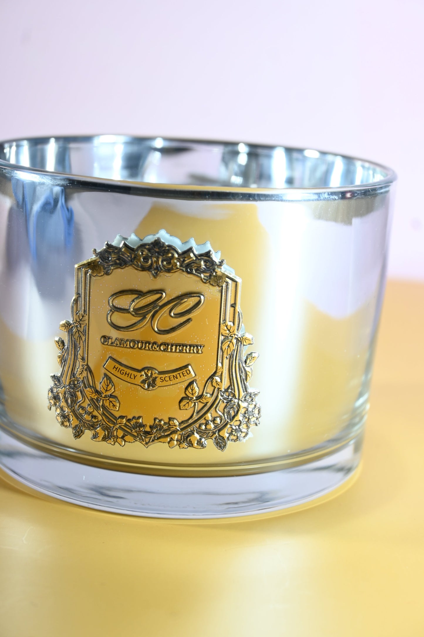 330G Gold Standard Silver Cup Candle In Box- 2 scents