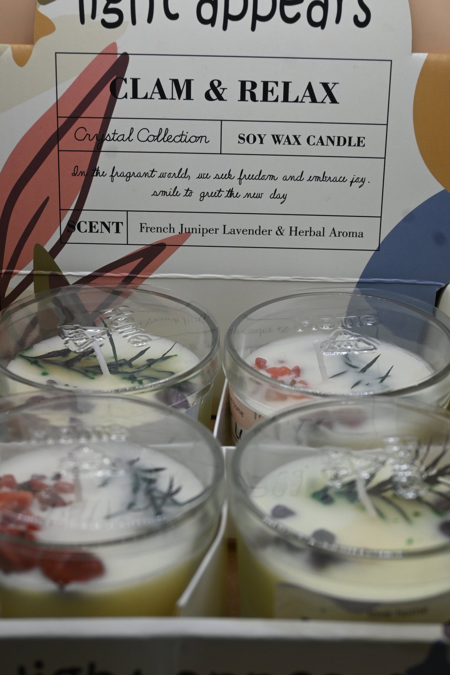 Light Appears- Calm And Relax Candle ( Set Of 4)