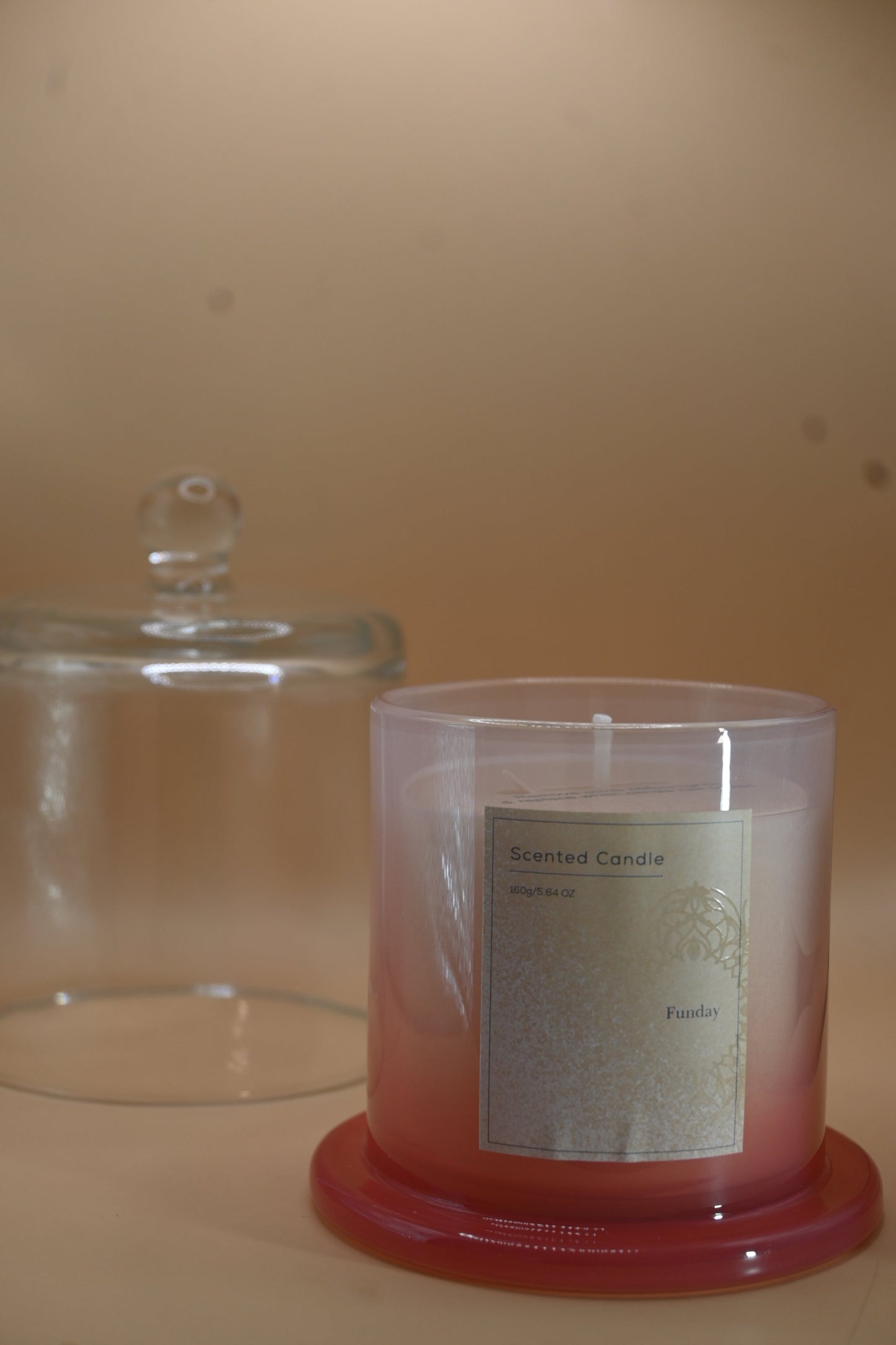 Aroma Candle 160G  9*11.5Cm- Pink