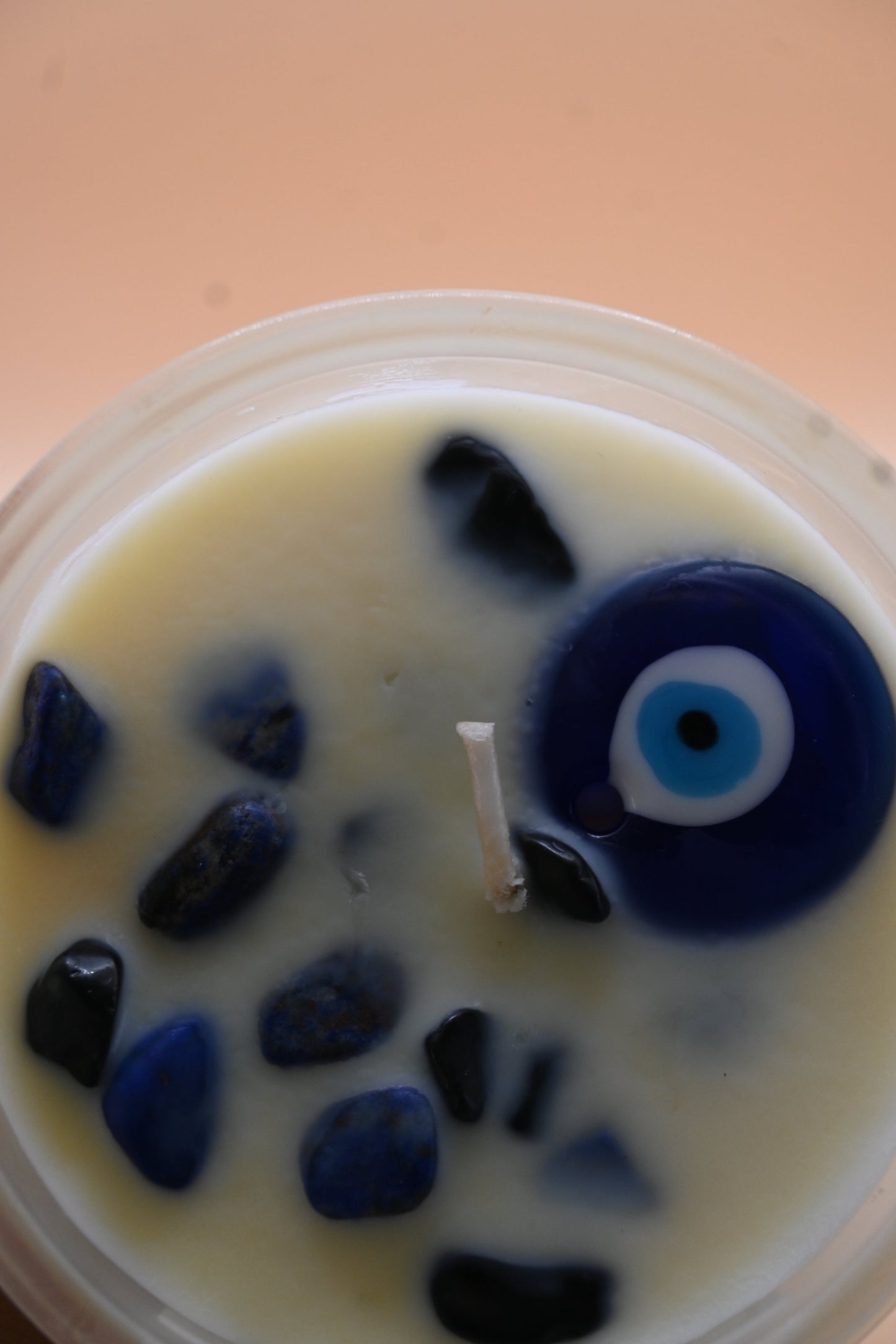 Evil Eye Crystal Infused Candle - Spiritual Protection