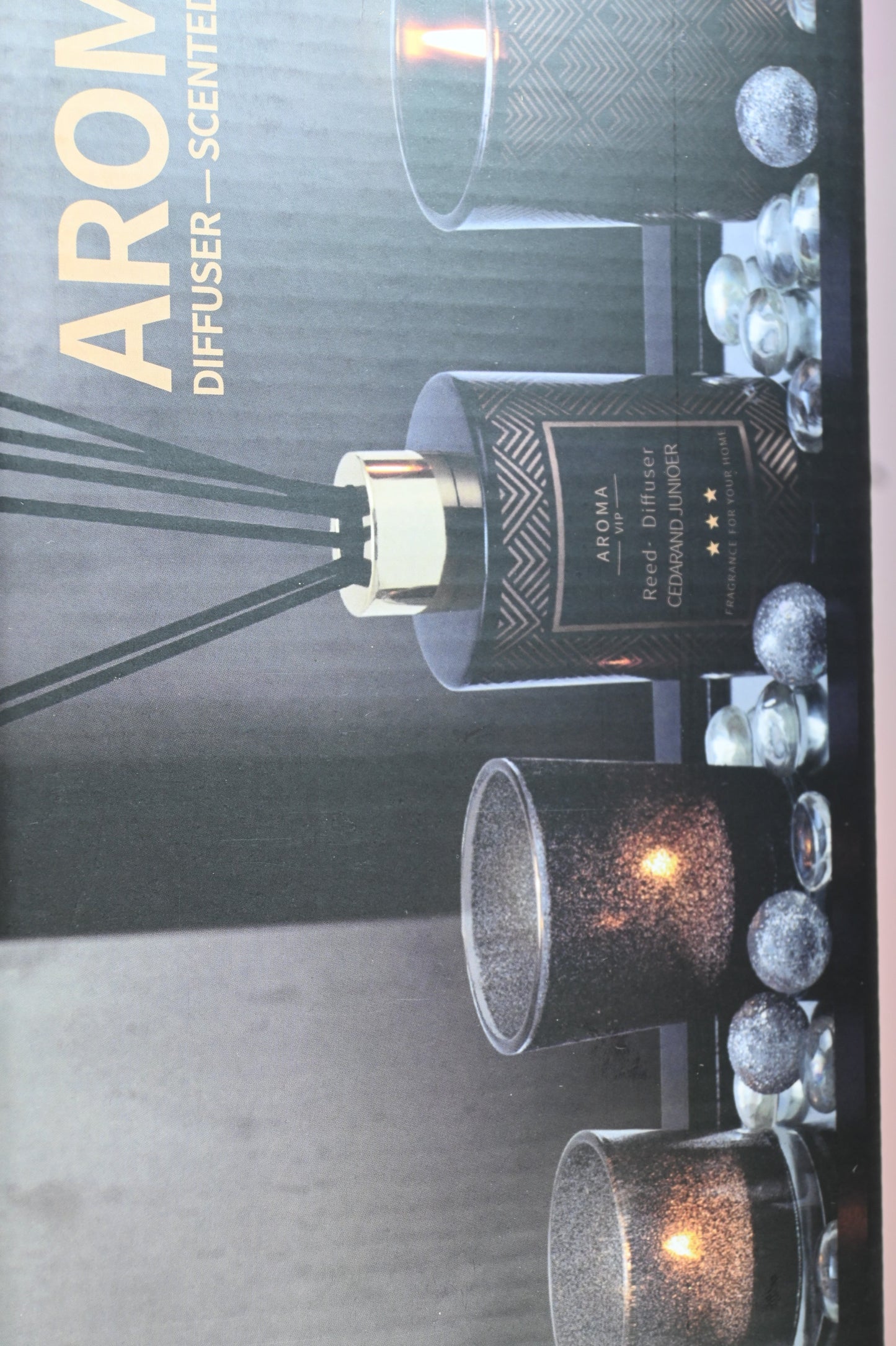 Black Aromatherapy Candle and Diffuser Set