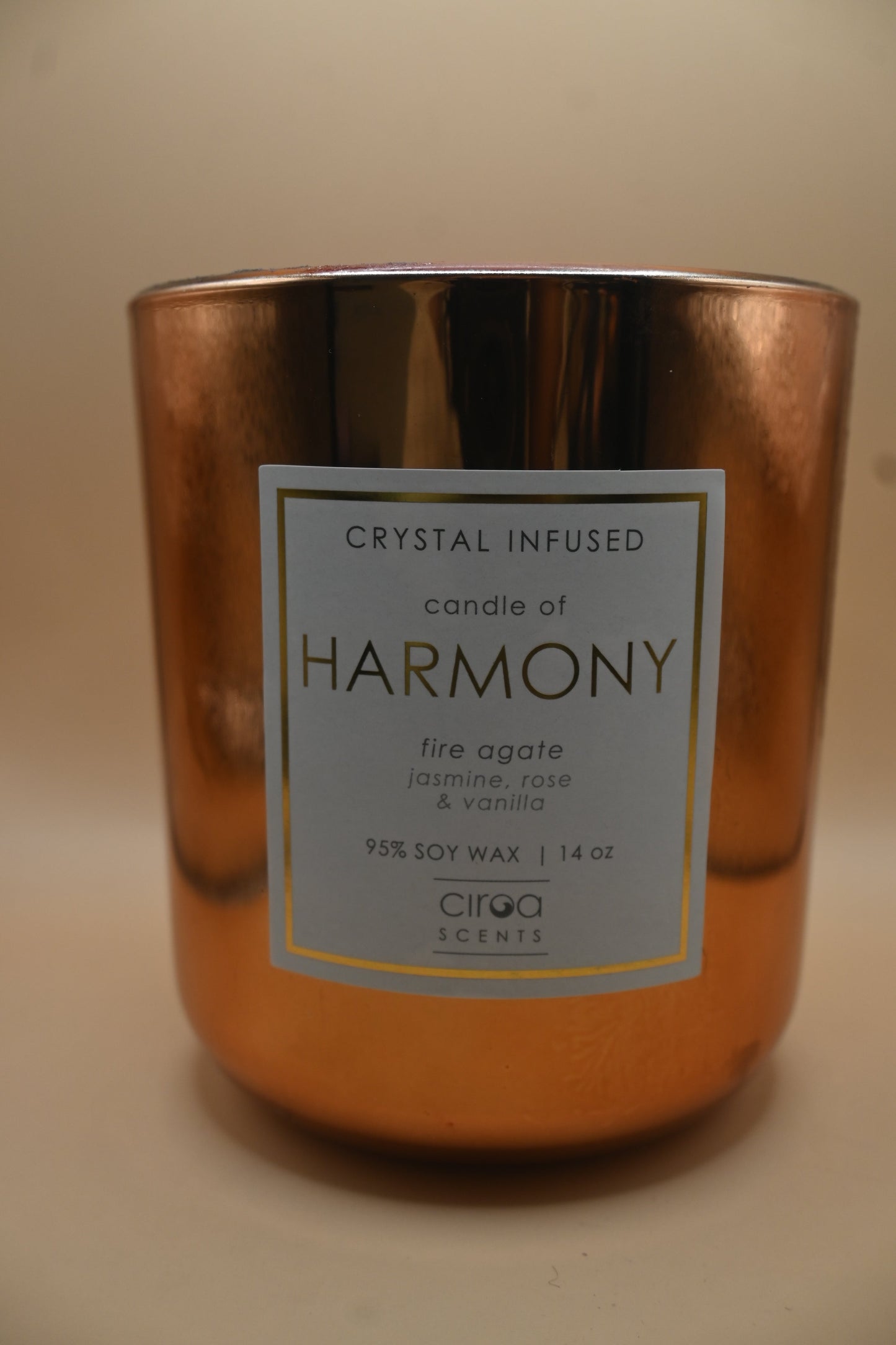 Harmony- Aroma Candle 9.6*11 Rose Gold