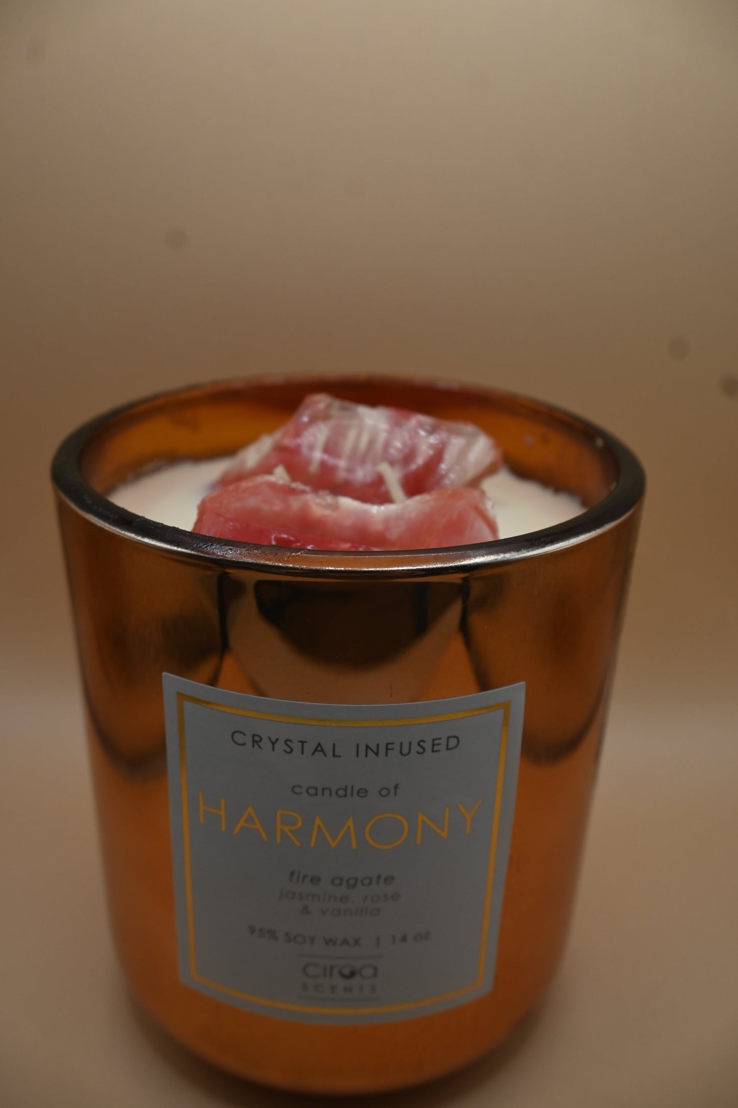 Harmony- Aroma Candle 9.6*11 Rose Gold