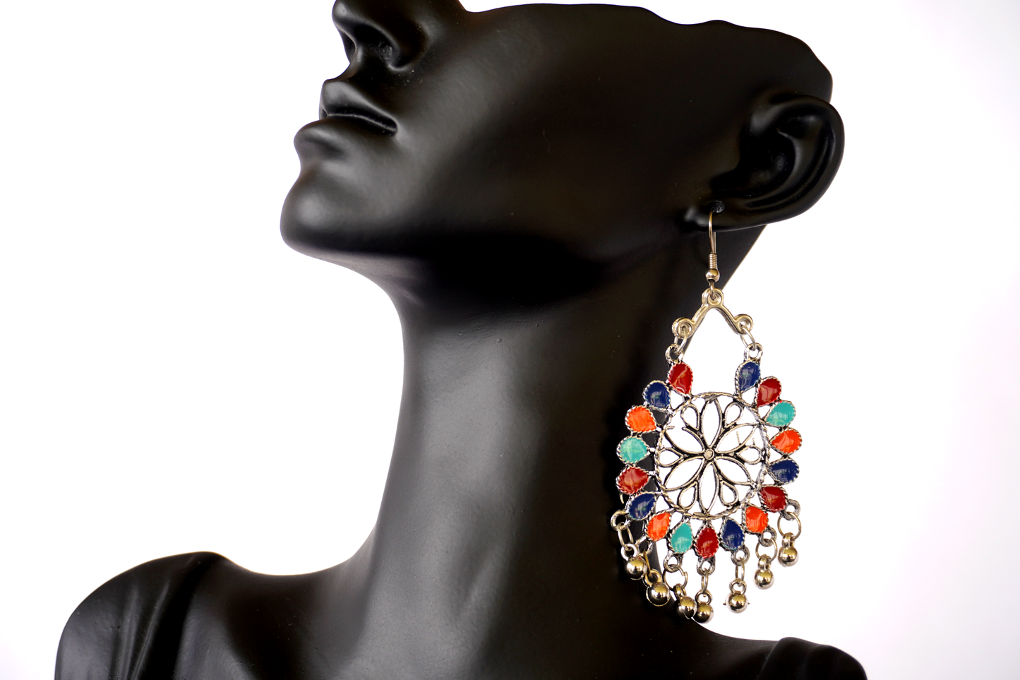 Multicolor Round Earrings