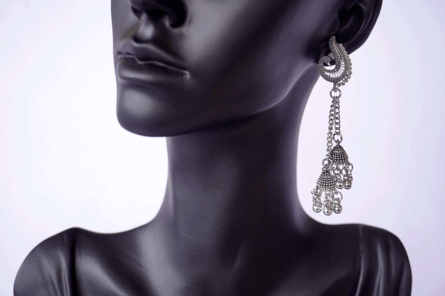 Oxidised Drop Earrings