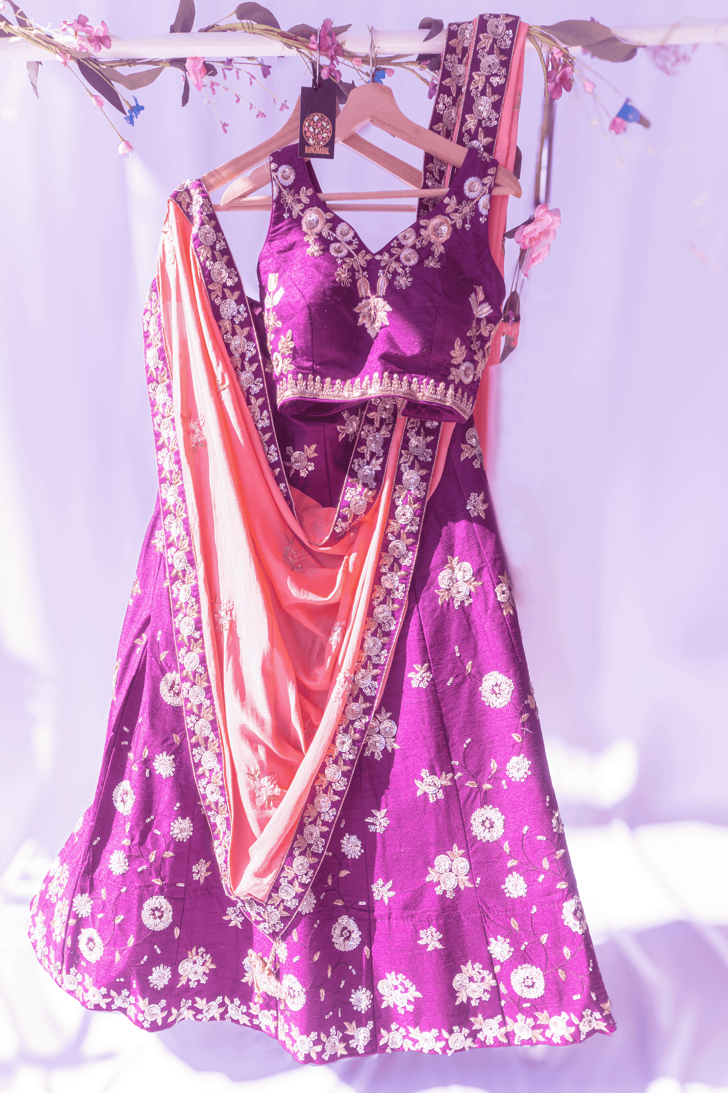 Lehenga Set - Purple