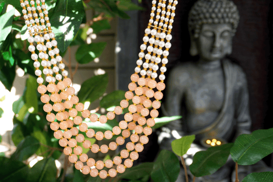 Pearl Necklace - Soft Orange