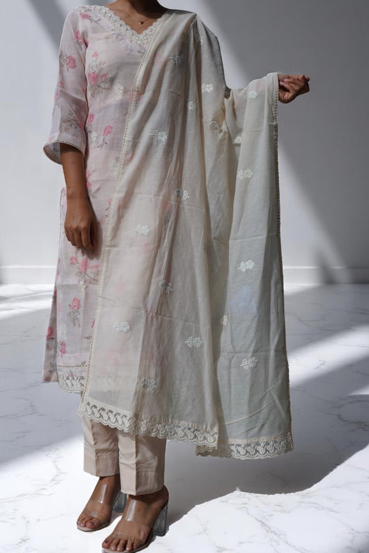 Off White Lace suit