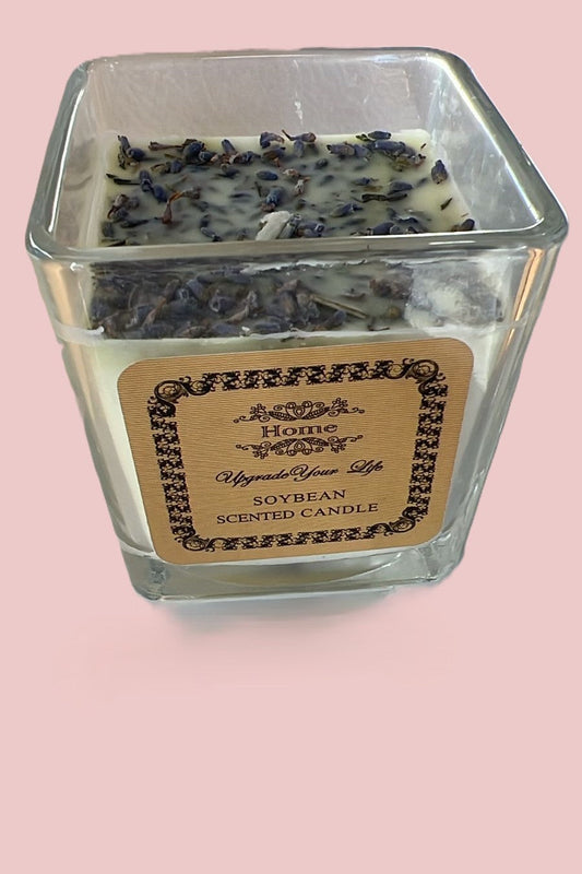 Coffee Candle Double Layered - Leafy - 7*7*7.5- Kf005