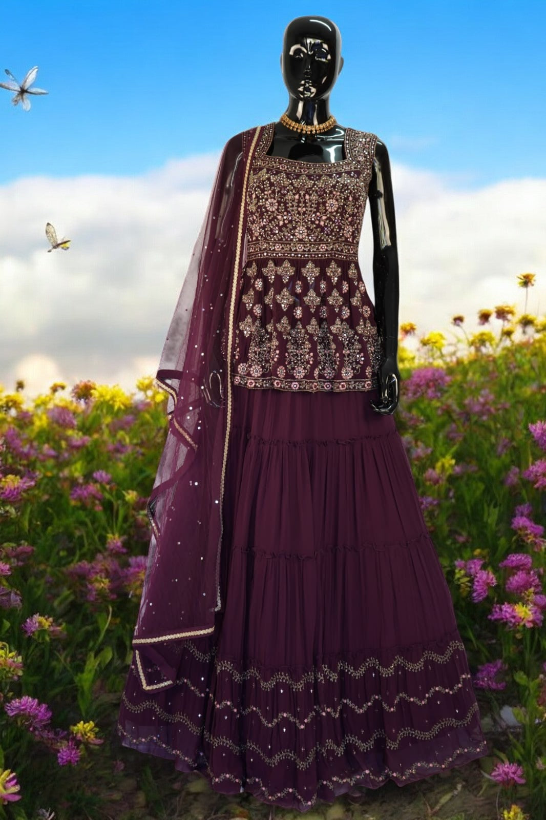 The Perfect Purple Lehnga