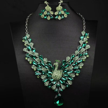 Peacock Green Necklace