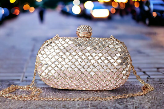 Silver golden Mirror Bag